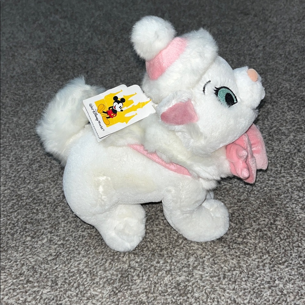 Vintage Disney Parks Aristocats Marie Christmas Plush Stuffed Animal New - Picture 4 of 10